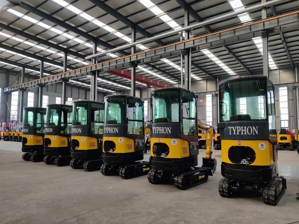 Top Compact & Mini Excavator Diggers- TYPHON Machinery