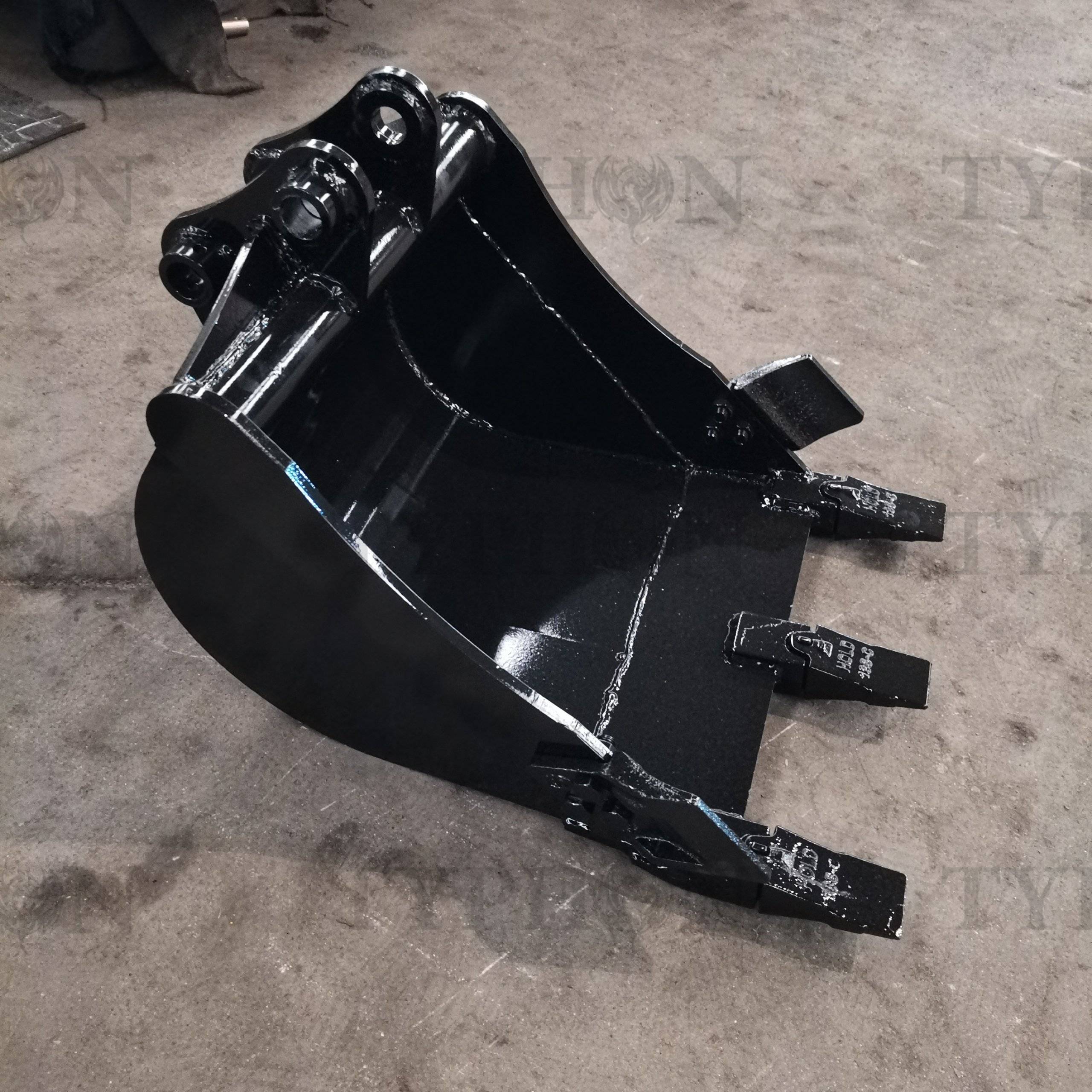 Typhon 200mm Narrow Rock Bucket For Mini Excavator – 2-Teeth Trenching Bucket Attachment