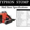 Brand New TYPHON STOMP 1,800lbs Mini Skid Steer 23HP Gas EPA Engine USA - Image 2