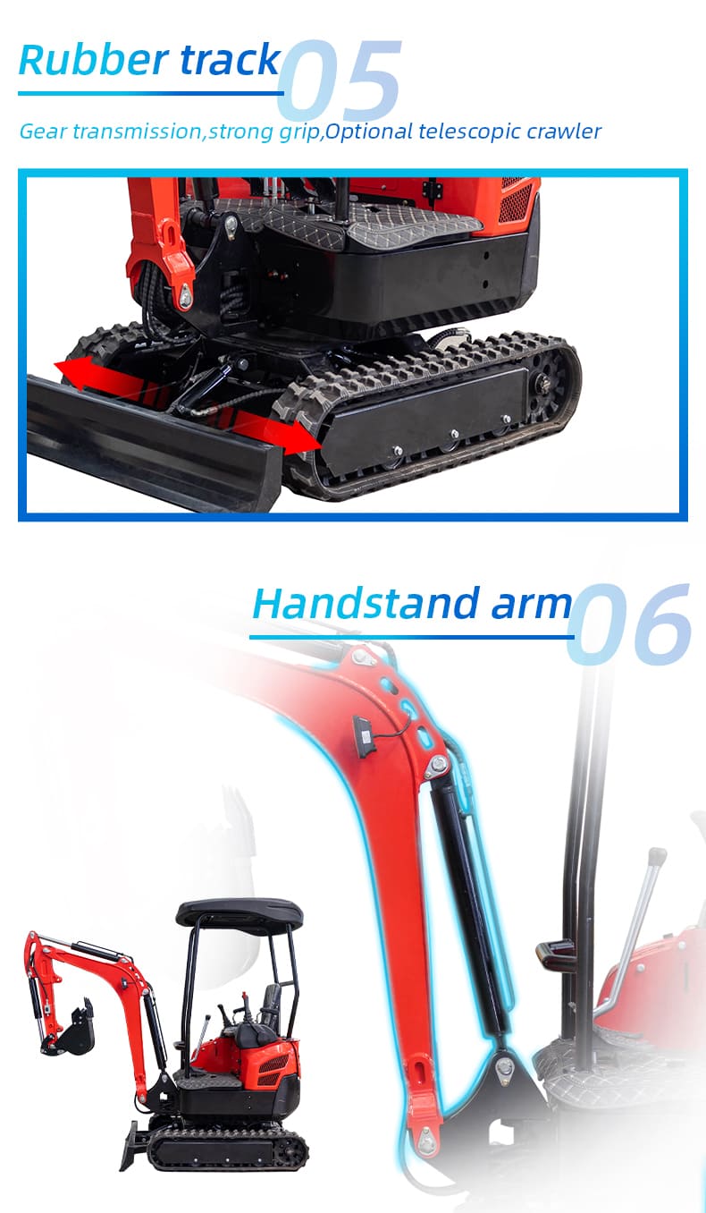 Top Compact & Mini Excavator Diggers- TYPHON Machinery New 4,000 lb TYPHON Lux Mini Excavator Rubber Track with Kubota Diesel Engine USA - Image 24
