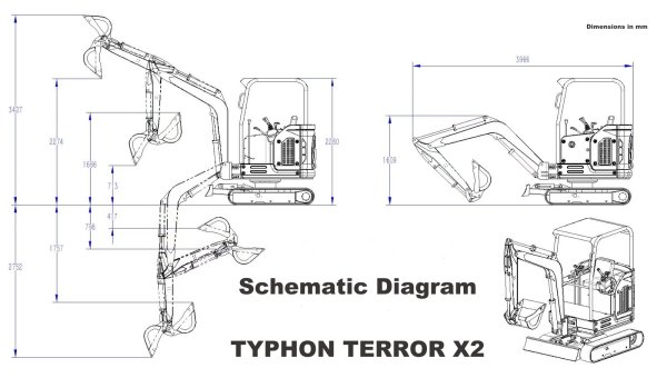 Top Compact & Mini Excavator Diggers- TYPHON Machinery