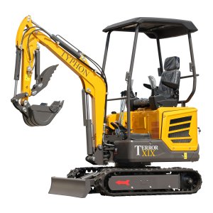 TYPHON TERROR XIX STORM Mini Excavator – 1.8 Ton Trench Digger with Boom Swing