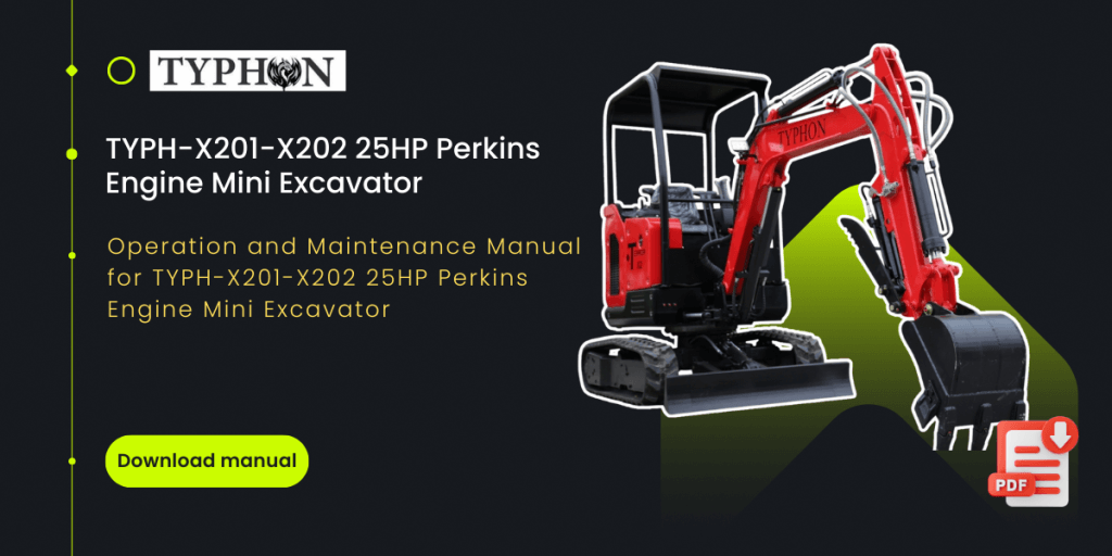 Top Compact & Mini Excavator Diggers- TYPHON Machinery