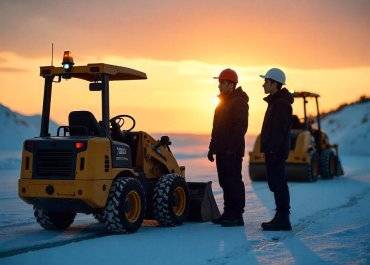 small machines on ice