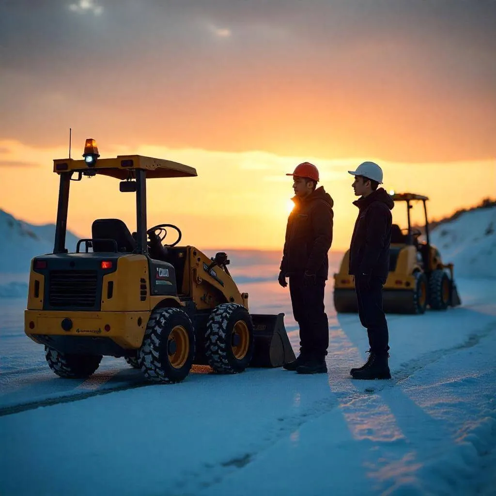 small machines on ice