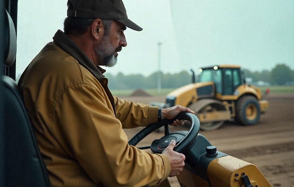 Operating a Road Roller