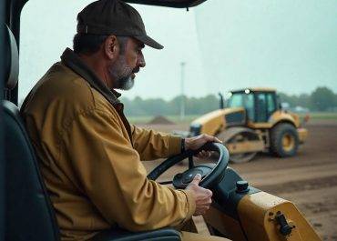 Operating a Road Roller