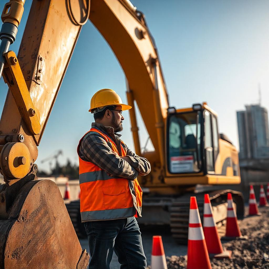 excavator Site Work Safety Principles