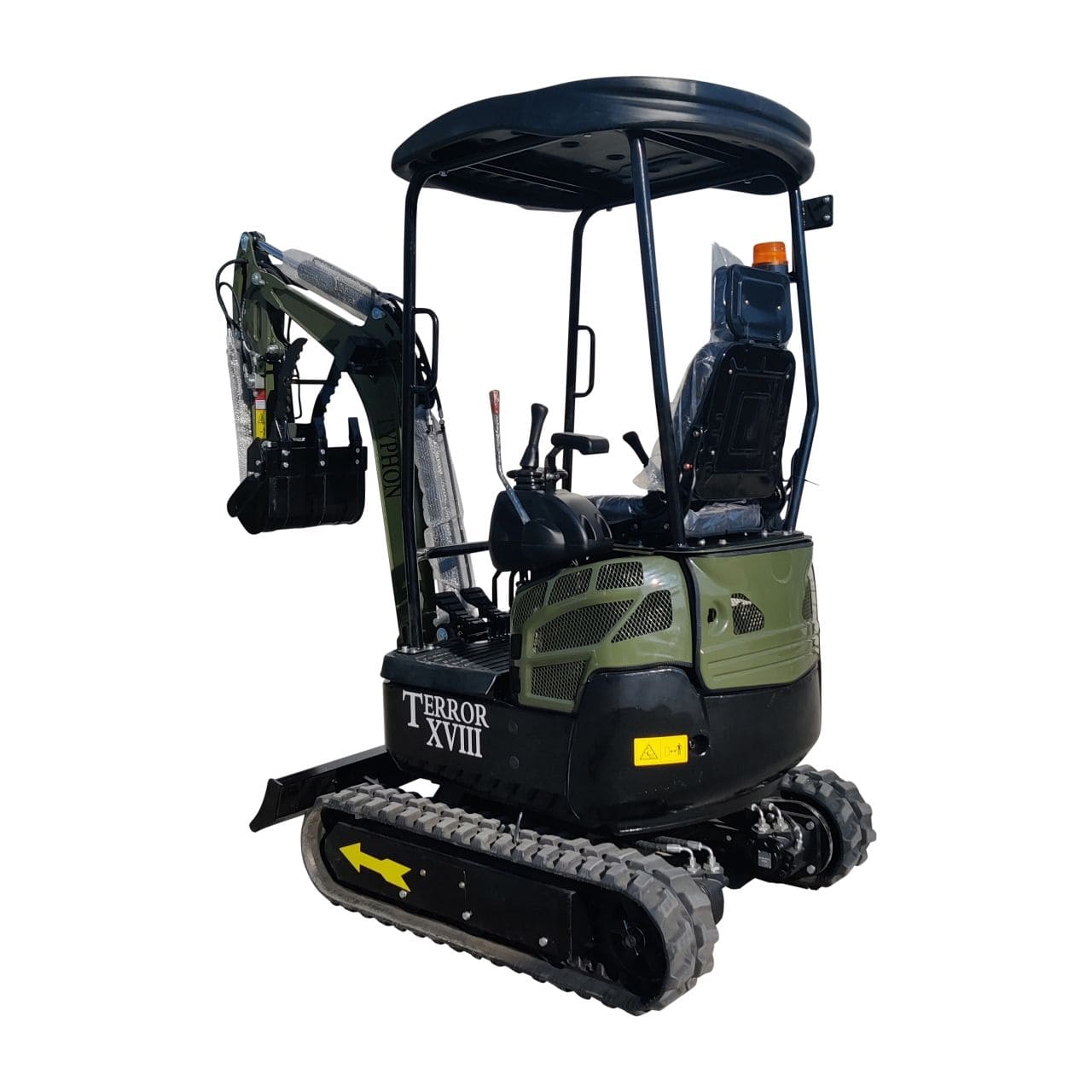 Top Compact & Mini Excavator Diggers- TYPHON Machinery 2025 4000 lb Typhon Terror XVIII Mini Excavator Rubber Track with Kubota Diesel Engine USA - Image 14