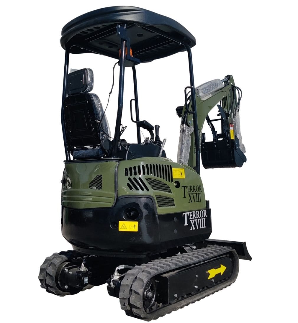 Top Compact & Mini Excavator Diggers- TYPHON Machinery 2025 4000 lb Typhon Terror XVIII Mini Excavator Rubber Track with Kubota Diesel Engine USA - Image 15