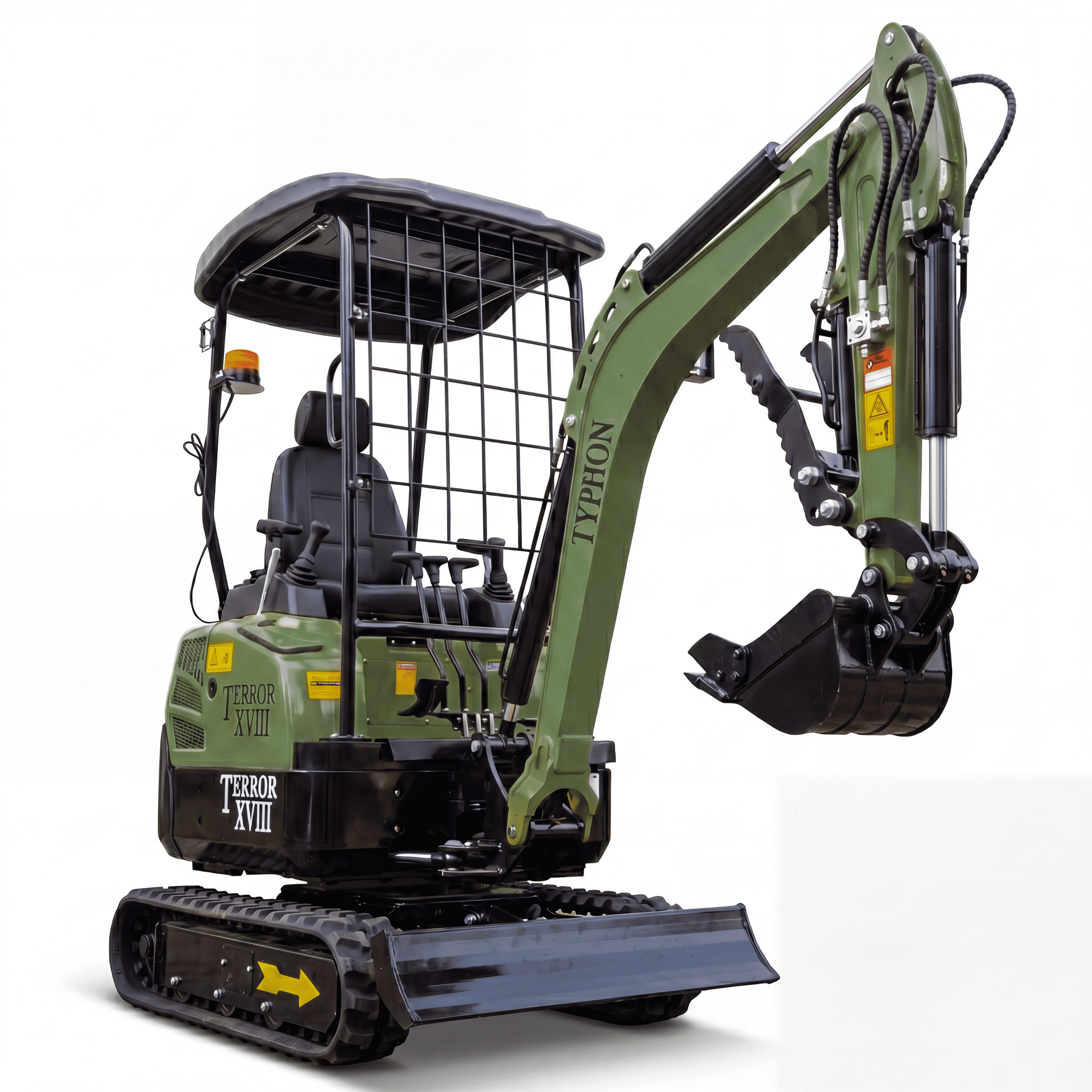 Top Compact & Mini Excavator Diggers- TYPHON Machinery Terror XVIII Mini Excavator