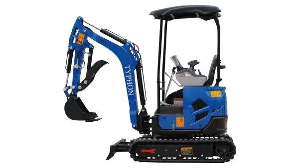 2025 3800 lb TYPHON TERROR XVII Mini Excavator Rubber Track with Kubota D902 Diesel Engine - Image 7