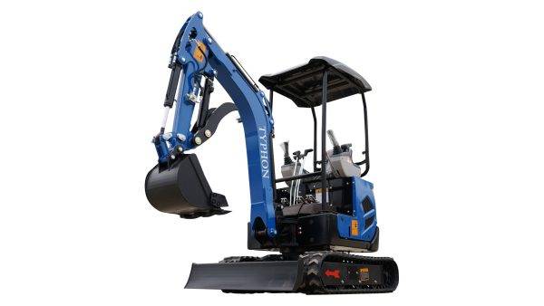 2025 3800 lb TYPHON TERROR XVII Mini Excavator Rubber Track with Kubota D902 Diesel Engine - Image 6