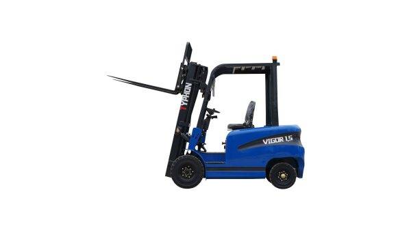 New 2025 TYPHON VIGOR 1.5 Blue Electric Forklift 1.5 Ton Lifter Lift Truck Jitney - Image 2