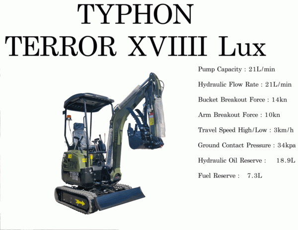 Terror XVIII Mini Excavator