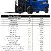 New 2025 TYPHON VIGOR 2.5 Blue Electric Forklift 2.5 Ton Lifter Lift Truck - Image 5