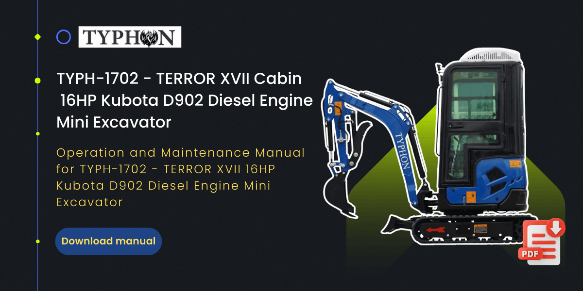 Top Compact & Mini Excavator Diggers- TYPHON Machinery Top Compact & Mini Excavator Diggers- TYPHON Machinery