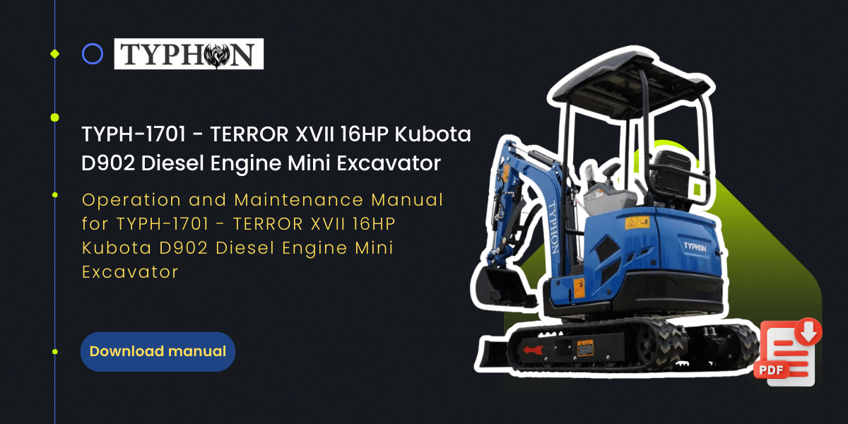 Top Compact & Mini Excavator Diggers- TYPHON Machinery Top Compact & Mini Excavator Diggers- TYPHON Machinery