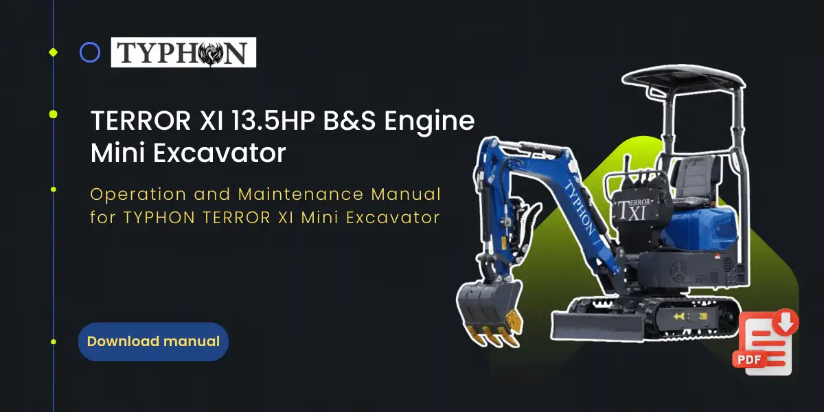 TYPHON TERROR XI STORM Mini Excavator