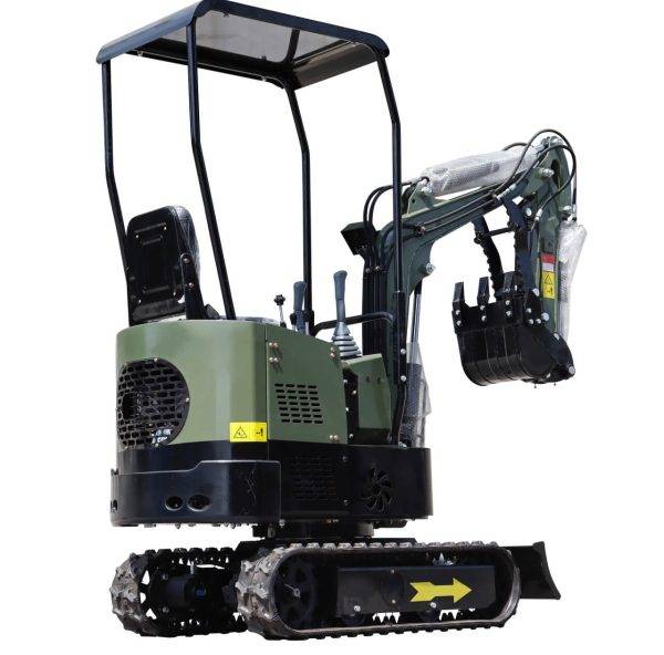 TYPHON TERROR X STORM Mini Excavator 1 Ton Trench Digger with Canopy, Hydraulic Thumb Clip, Bucket - Image 4
