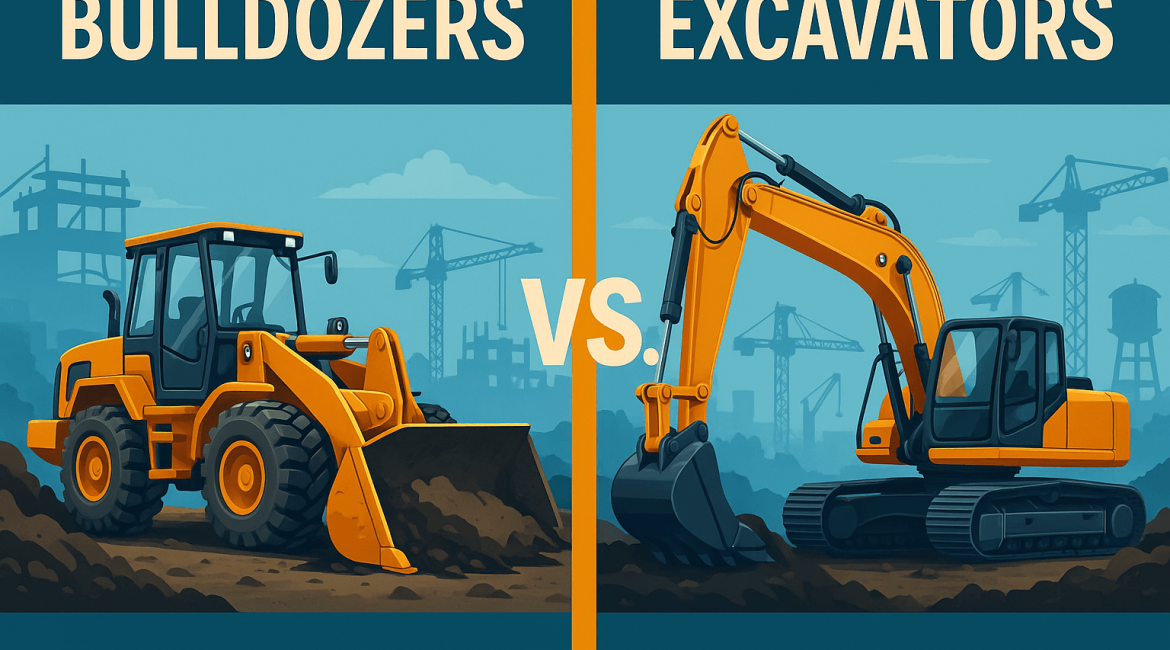 Bulldozer vs. Excavator
