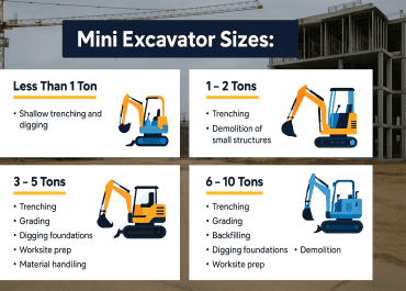 Top Compact & Mini Excavator Diggers- TYPHON Machinery