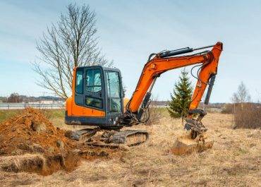 carried out with a Mini Excavator