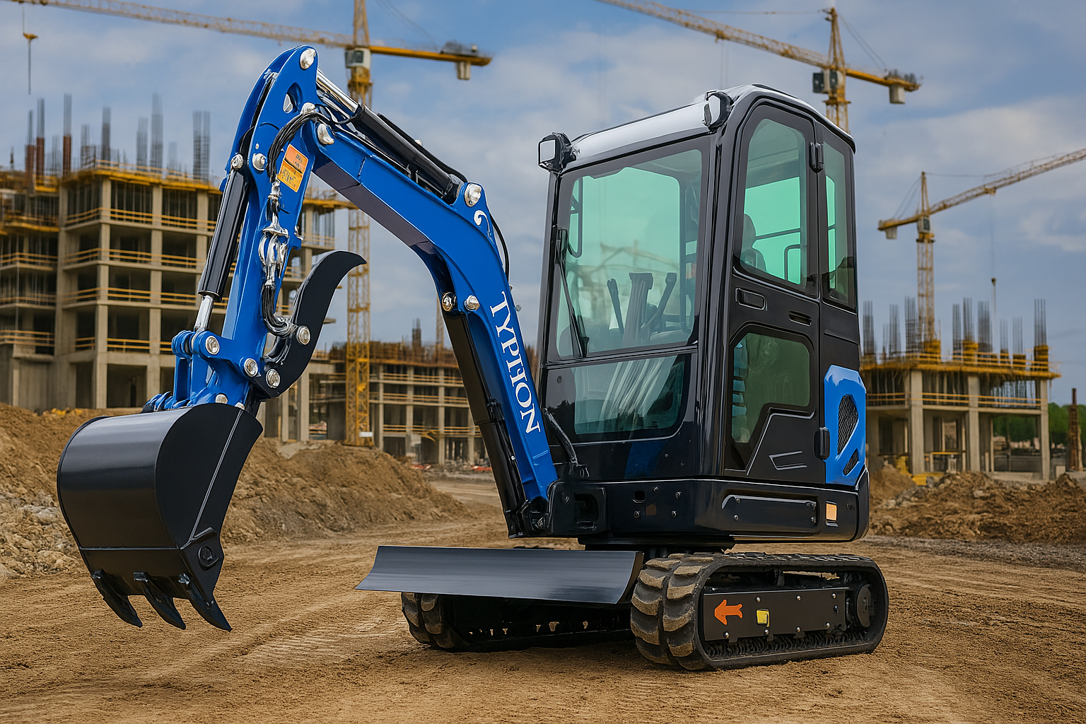 Top Compact & Mini Excavator Diggers- TYPHON Machinery