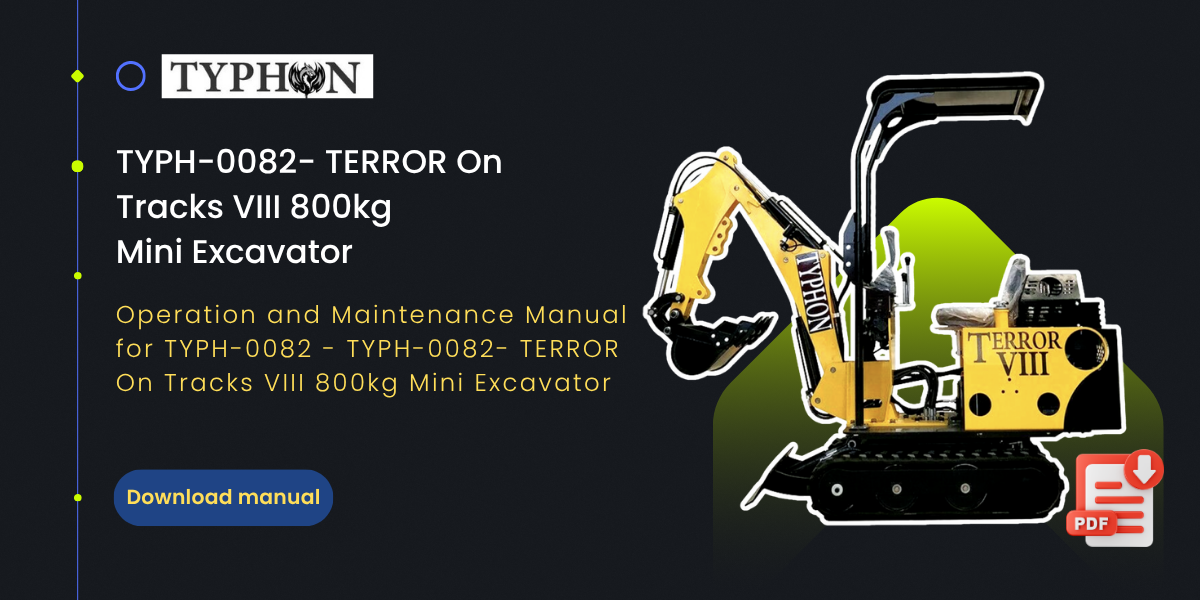 Top Compact & Mini Excavator Diggers- TYPHON Machinery
