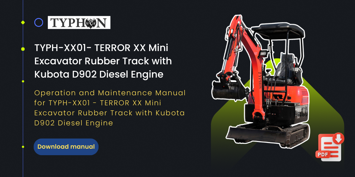 Top Compact & Mini Excavator Diggers- TYPHON Machinery