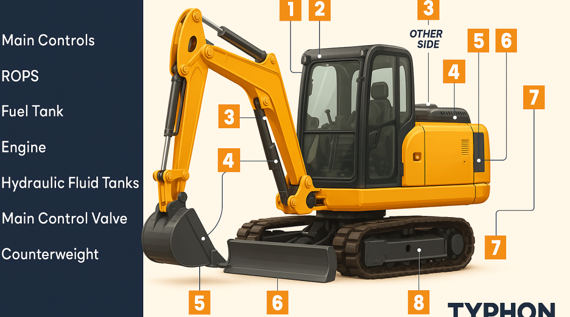 Parts of an Excavator