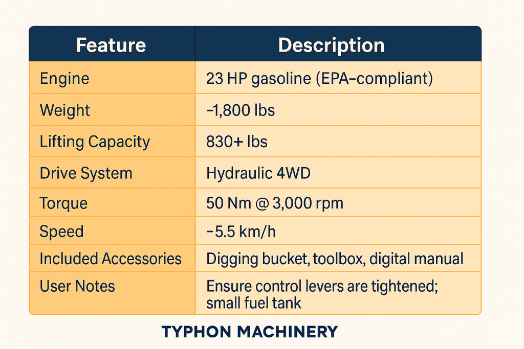 Top Compact & Mini Excavator Diggers- TYPHON Machinery