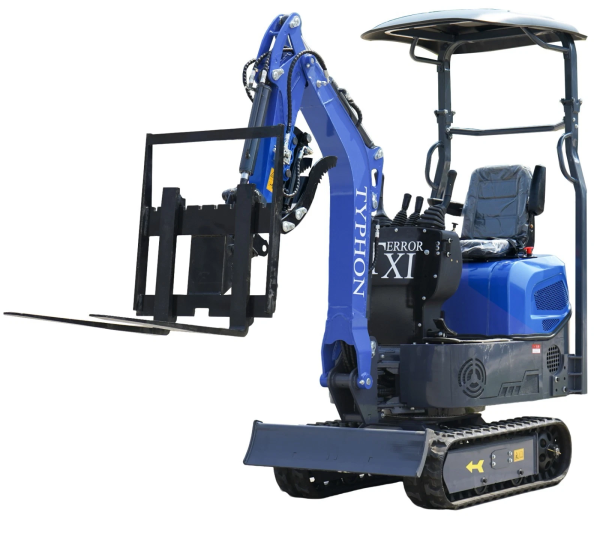 TERROR XI Mini Excavator Digger 13.5hp Gas B&S EPA Engine with 13 Attachments - Image 12
