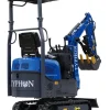 TERROR XI Mini Excavator Digger 13.5hp Gas B&S EPA Engine with 13 Attachments - Image 17