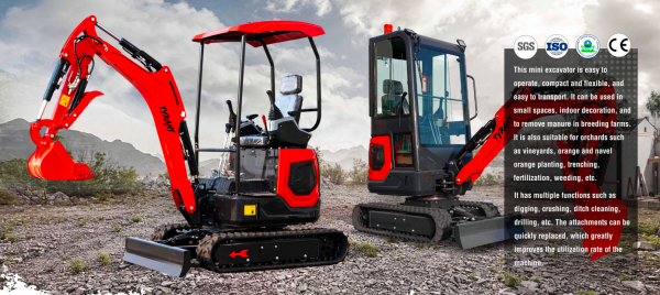 3800lbs TYRANT 17 Diesel Mini Excavator Kubota D902 Engine Side Swing w 12 attachments - Image 5