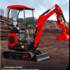 3800lbs TYRANT 17 Diesel Mini Excavator Kubota D902 Engine Side Swing w 12 attachments - Image 2