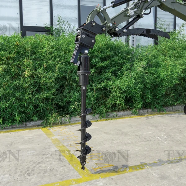 Auger Attachment For 2-3 ton Mini Excavator 7.9in Auger Bit Earth Drilling - Image 3