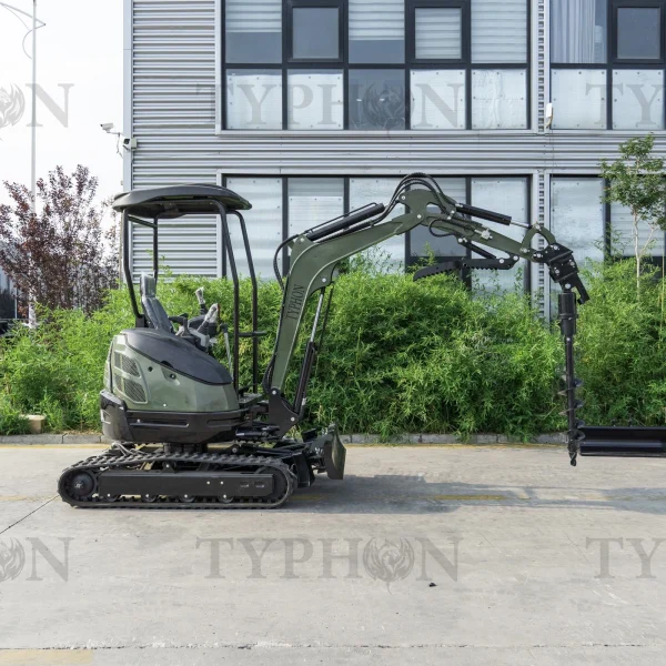 Auger Attachment For 2-3 ton Mini Excavator 7.9in Auger Bit Earth Drilling - Image 2