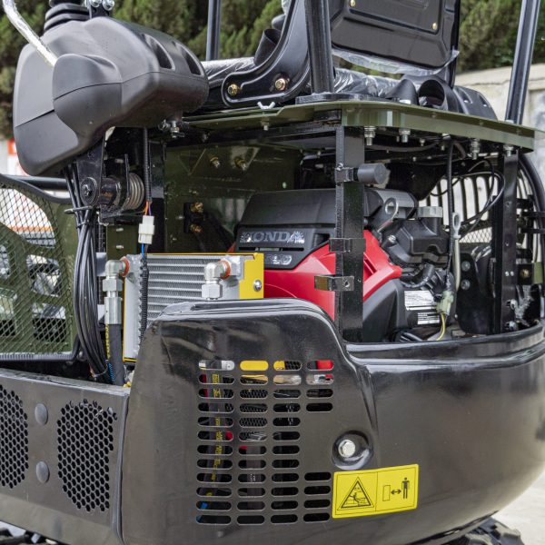 TYPHON TERROR XIII PRO STORM Mini Excavator – 1.3 Ton Trench Digger with Canopy, Hydraulic Thumb Clip, 22.1hp Honda Engine USA - Image 8