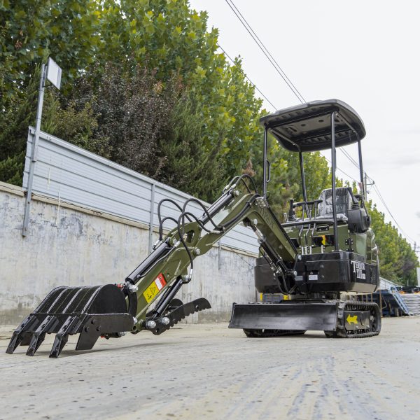 TYPHON TERROR XIII PRO STORM Mini Excavator – 1.3 Ton Trench Digger with Canopy, Hydraulic Thumb Clip, 22.1hp Honda Engine USA - Image 10