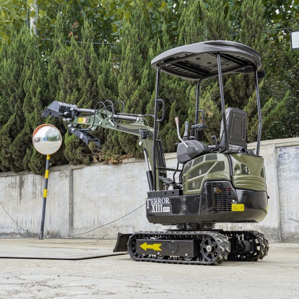 TYPHON TERROR XIII PRO STORM Mini Excavator – 1.3 Ton Trench Digger with Canopy, Hydraulic Thumb Clip, 22.1hp Honda Engine USA - Image 20
