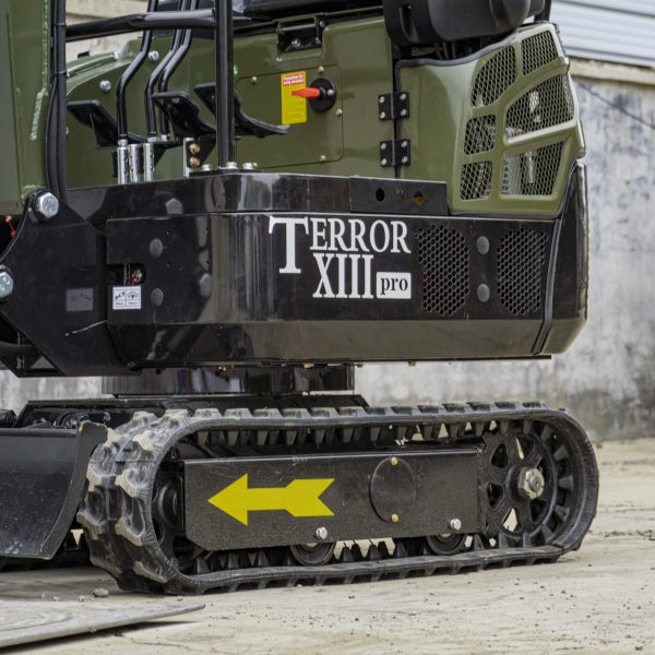 TYPHON TERROR XIII PRO STORM Mini Excavator – 1.3 Ton Trench Digger with Canopy, Hydraulic Thumb Clip, 22.1hp Honda Engine USA - Image 25