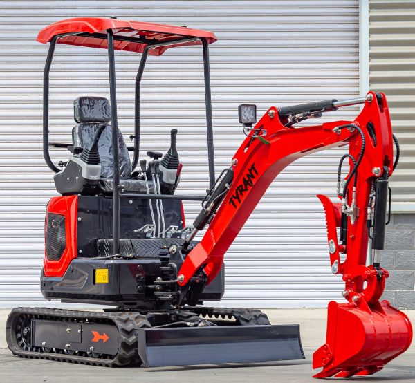 3800lbs TYRANT 17 Diesel Mini Excavator Kubota D902 Engine Side Swing w 12 attachments - Image 12