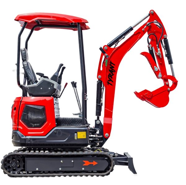 3800lbs TYRANT 17 Diesel Mini Excavator Kubota D902 Engine Side Swing w 12 attachments - Image 7