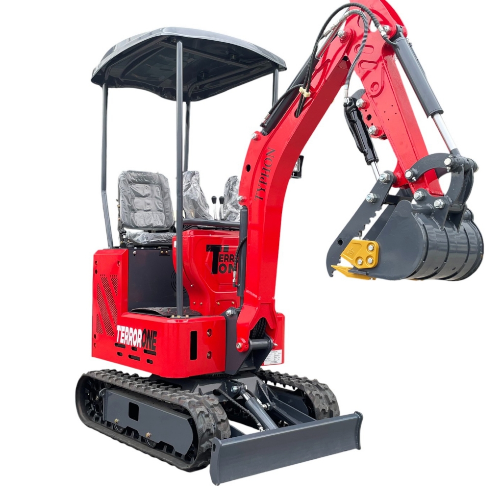 Top Compact & Mini Excavator Diggers- TYPHON Machinery TERROR ONE STORM