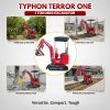 TYPHON TERROR ONE STORM 1 Ton Mini Excavator Trench Digger with hydraulic oil cooler Canopy & Wide Bucket - Image 19