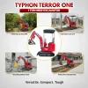 TYPHON TERROR ONE STORM 1 Ton Mini Excavator Trench Digger with hydraulic oil cooler Canopy & Wide Bucket - Image 9