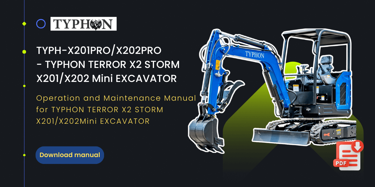 TYPHON TERROR X2 STORM Mini Excavator
