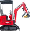TYPHON TERROR ONE STORM 1 Ton Mini Excavator Trench Digger with hydraulic oil cooler Canopy & Wide Bucket - Image 17