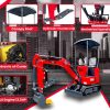 TYPHON TERROR ONE STORM 1 Ton Mini Excavator Trench Digger with hydraulic oil cooler Canopy & Wide Bucket - Image 9